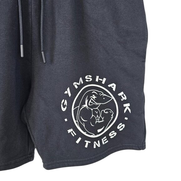 Gymshark Mens Legacy Sweat Shorts, Black, Tie Waist Size Small - Picture 9 of 9